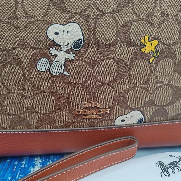Coach Snoopy print tote bag - Picture 2 of 12